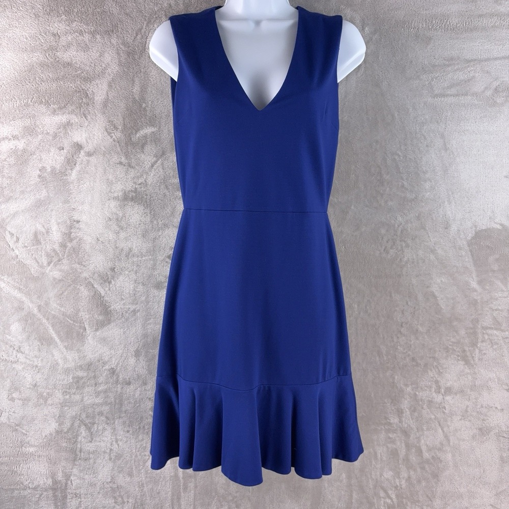 Elegant Blue Sleeveless Dress